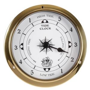 Horloge de marée - TD9115mm - Baromètre marin - Thermomètre - Hygromètre - Prévisions météorologiques