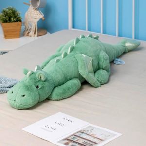 Dragon en peluche Dragon 90 cm Jouet vert tr&egrave;s mignon