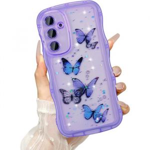 Transparent Coque Pour Samsung Galaxy S21 Fe 5G Curly Wave Frame Étui En Silicone Liquide Housse De Téléphone En Motif De[COQ139]