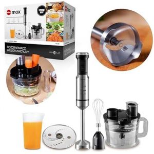 Mixeur Plongeant mixeur Multifonction électrique avec conteneur de 125l et gobelet doseur de 700ml Lame en Acier Inoxydable 12