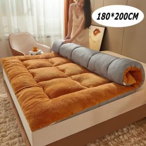 Matelas Pliable Enroulable Matelas futon Épaissir Le Tapis De Sol en Tatami Matelas de Couchage pour dortoir Cafe180x200cm