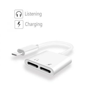 Adaptateur vers Jack 35 mm Audio Adaptateur Chargeur2 in 1 &eacute;couteurs Adaptateur Casque Aux Audio Charge Adaptateur pour iPhone