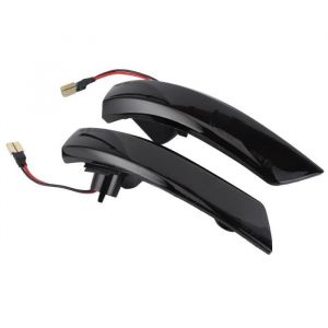 RHO- Clignotant de rétroviseur latéral Paire clignotant de rétroviseur clignotant dynamique LED clignotant pour Ford Focus MK