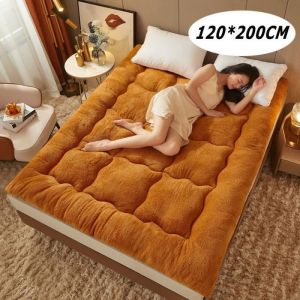 Matelas Pliable Enroulable Matelas futon paissir Le Tapis De Sol en Tatami Matelas de Couchage pour dortoir Cafe120x200cm MATELAS