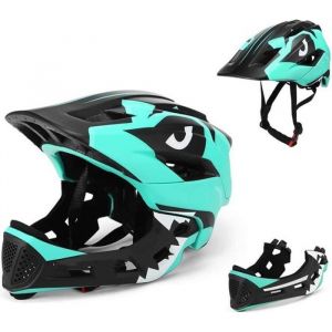 Casques V&eacute;lo Enfants Casque Int&eacute;gral avec Mentonni&egrave;re pour Les Enfants Casque de Protection pour Gar&ccedil;ons et Filles pour V&eacute;lo D&eacute;qui