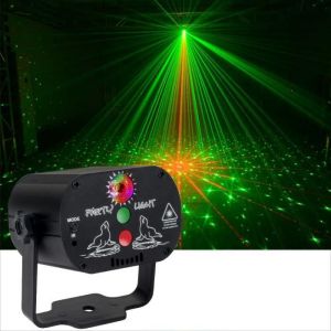 Lampe de Scène 60 Color Éclairage de Discothèque Mini Lumière Disco RGB LED Projecteur Effet Spot [Avec Télécommande ]