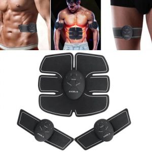 Electrostimulateur Appareil de Musculation Abdominaux Bras Cuisses Ceinture abdo Fitness pour Hommes Femmes Noir