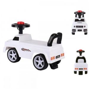 Voiture Jouet 4 en 1 pour B&eacute;b&eacute; - XUANYU -  Scooter Voiture &agrave; Bascule Voiture Tournante et Trotteur - Blanc