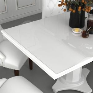 885Prime- Protecteur de table transparent Contemporain - Nappe de table 70x70 cm 2 mm PVC - 70 x 70 cm