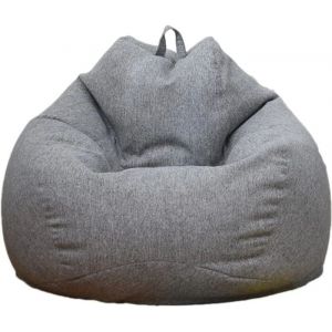 Pouf Poire Adulte 100x120cm sans Remplissage - Housse de Pouf Poire - Enfants Fauteuils Poire pour Salon - Gris Fonc&eacute;