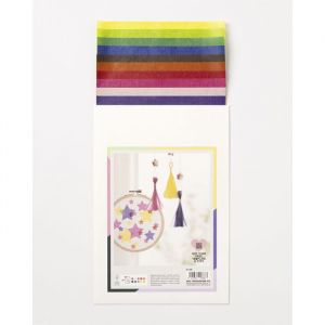 Papier transparent vitrail 10 couleur 20x30cm 42g/m2 class. 10 feuilles