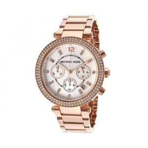 Michael Kors montre femme Multifonction Chronographe date ronde strass zirconium brillant MK5491