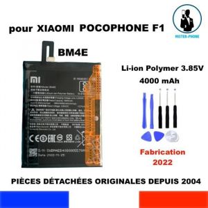 BATTERIE ORIGINALE BM4E XIAOMI POCOPHONE POCO F1 4000mAh 154Wh OEM ORIGINE + KIT OUTILS GENUINE BATTERY TOOLS