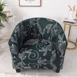 Housse de Fauteuil Cabriolet-Facile à Installer et à Laver-Housse de Chaise avec Accoudoirs-pour Comptoir Bar Salon style005