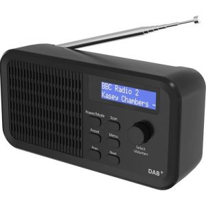 Radio numérique Radi et FM Dab/Dab+ Radio numérique Portable avec USB Rechargeable 20 Heures de Lecture 10 Stations préréglées