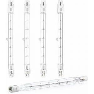 Ampoule halog&egrave;ne R7s 500 W 118 mm intensit&eacute; variable blanc chaud 2800 K J118 projecteur halog&egrave;ne lin&eacute;aire AC 220-240 V 11&nbsp;000