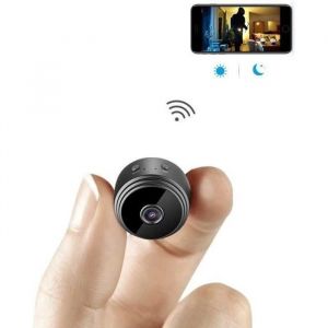 Cam&eacute;ra Espion Cach&eacute;e Cam Mini IP WiFi HD1080P Vision Nocturne D&eacute;tection de Mouvement Cam&eacute;ra de Surveillance de S&eacute;curit&eacute;