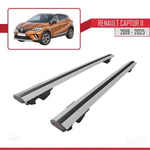 Barres de toit - Renault - Captur II 2019-2024 - Aluminium - Gris - Charge utile < 300 kg