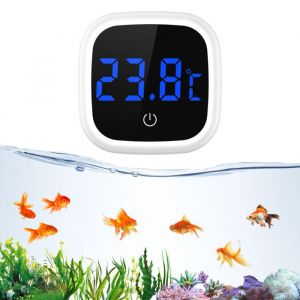 Thermomètre dAquarium Détecteur de Température de lEau Pour Aquarium Thermomètre Digital LED - Blanc