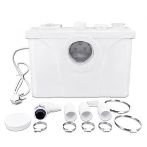 LILIIN Pompe à Eau Sale Système de Relevage des Eaux usées 700W Pompes à Eau avec Filtre à Charbon pour WC Douche lavabo
