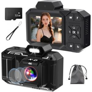 Appareil Photo Numérique Appareil Photo Autofocus Hd 4K 48Mp Avec Carte Sd 32G Appareils Photo Numériques Appareil Photo Compact P