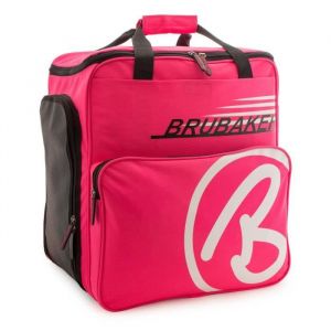 BRUBAKER Carver Champion Sac &agrave; Chaussures de Ski - Sac pour casque - Rose vif-Blanc-Noir