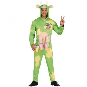Déguisement vache à bière - FIESTAS GUIRCA S.L. - Homme - Noir - Carnaval et soirées à thème
