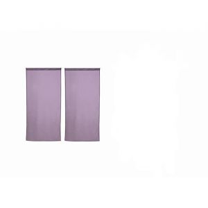 Rideaux Voilage - Non spécifié - Lot de 4 Pcs - Mauve Prune - 60 x 120 cm - Passe-tringle