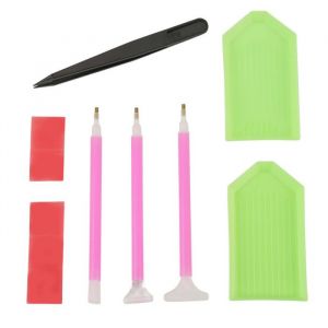 Kit daccessoires pour stylo &agrave; broder peinture diamant point de croix bricolage (#1)