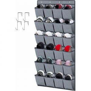 &Eacute;tag&egrave;re &agrave; chaussures &agrave; suspendre sur la porte 24 poches rangement pour chaussures sac de rangement pliable pour collection de