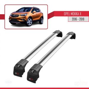 Barres de Toit - ACE-2 - Opel MOKKA X - Aluminium - Gris - Charge utile < 300 kg