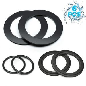 Lot de 6 joints pour valve de plongée Intex 10745 10262 10255  - Pièce de rechange pour rondelle en caoutchouc de piscine