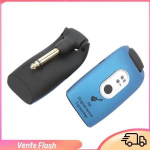 Dilwe Émetteur récepteur de guitare Récepteur De Guitare Fil 2 4 GHz émetteur De Récepteur De electronique module Bleu