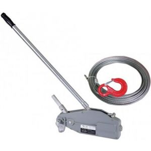 Tire-fort tire-c&acirc;ble manuel treuil de halage &agrave; levier 1600Kg + c&acirc;ble 20 m&egrave;tres &oslash;11mm