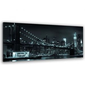 Tableau urbain parc de brooklyn bridge new york - 80x30 cm