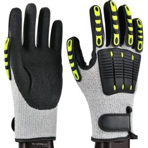 Gants de travail r&eacute;sistants aux coupures gants de m&eacute;canicien protection contre les coupures de niveau 5 gants anti-vibrations et