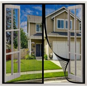 Moustiquaire Fen&ecirc;tre Magn&eacute;tique - Mod&egrave;le - 120x130cm - A enroulement lat&eacute;ral - Blanc