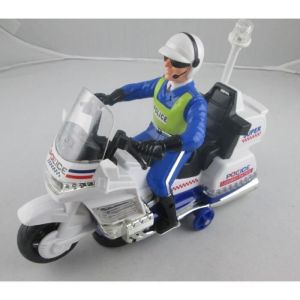 Moto de police musical et lumineuse pour enfant