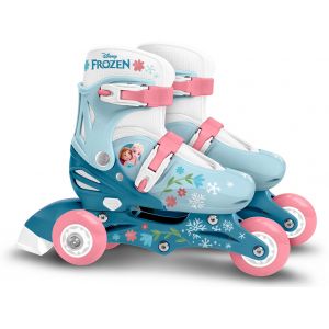 Patins en ligne 2-en-1 - LA REINE DES NEIGES - Fille - Bleu - Taille 27-30