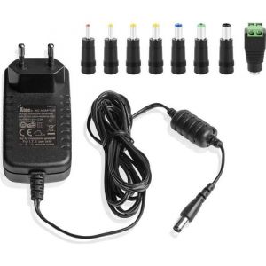 Adaptateur secteur universel AC DC chargeur universel pour pc portable de 12V 2A avec 8 embouts