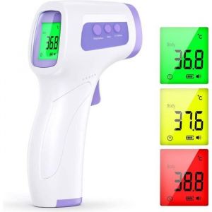 Thermom&egrave;tre frontal digital infrarouge sans contact 3en1 mesures pour Surfaces la temp&eacute;rature des liquides b&eacute;b&eacute;s et adultes
