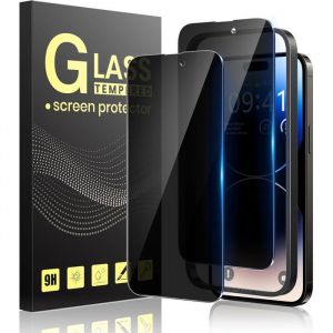 Verre Tremp&eacute; Anti-Espion Pour Iphone 14 Pro 61 Pouces Vitre Protection Pour Iphone 14 Pro &Eacute;cran Protege Kit Outil DInstal[YV762]
