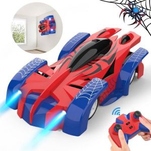 Spider Voiture T&eacute;l&eacute;command&eacute;e Enfant -voiture de course en forme daraign&eacute;e 2.4GHz  Jouet Cadeau pour Gar&ccedil;on Fille 3-9 Ans