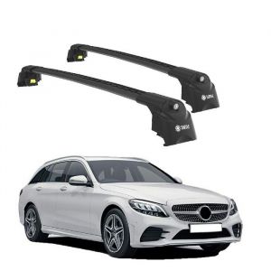 Barres de Toit TURTLE AIR-2 MERCEDES-BENZ C-CLASS S205 2015 2016 2017 2018 2019 2020 2021 2022 2023 2024 (ESTATE) Noir