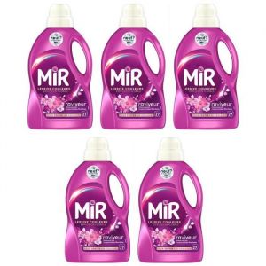 MIR LESSIVE Lot de 5 Lessives liquide Couleurs Explosion Florale 27 Lavages - 1350L