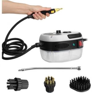 Nettoyeur Vapeur Portable 2500W Portable Nettoyeur Vapeur Haute Pression Machine de Nettoyage Vapeur avec Têtes de Brosse pou[530]