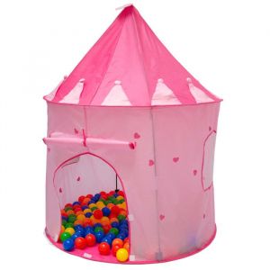 Tente de Jeu Maison Jouet Château rose princesse SHANTI pour enfants petites filles  incl pratique Étui pour le garder /