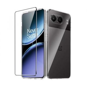 Coque pour OnePlus Nord 4 - housse etui silicone gel fine + film ecran - TRANSPARENT TPU