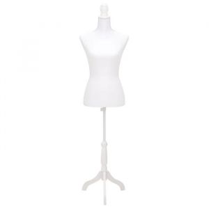 Mannequin pr&eacute;sentation-Buste de pr&eacute;sentation Femme Blanc NEUF - BM 6197876