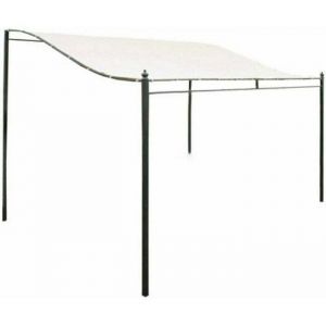 Toile de toit de rechange pour tonnelle - OKZ&reg; - 300D - Imperm&eacute;able - R&eacute;sistant &agrave; la d&eacute;chirure - 3x2.6 m - Blanc cr&eacute;meux